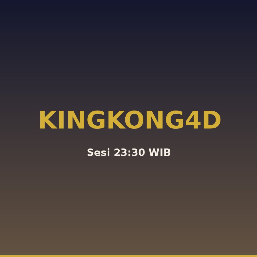 Data Kingkong4D Result 23 Hari Ini 1 Oktober 2026, Paito dan